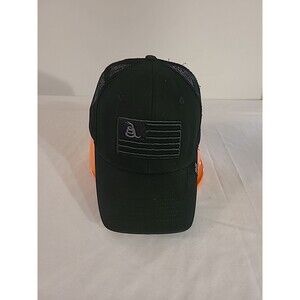 Hornady Gear Dont Tread On Me Hat Cap Snap Back Black Trucker Snake Flag Mesh